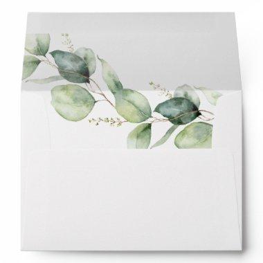 Boho Eucalyptus Botanical Greenery  Envelope