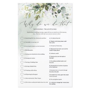 Boho Eucalyptus greenery Why do we do that game