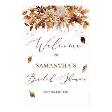 Boho fall and autumn floral  sign