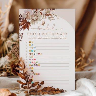 Boho fall  emoji pictionary game