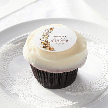 Boho Fall Floral  Edible Frosting Rounds