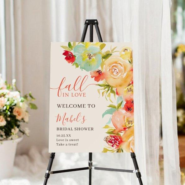 Boho Fall in love floral welcome  Foam Board