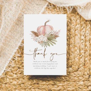 Boho Fall Pampas & Pumpkin  Thank You