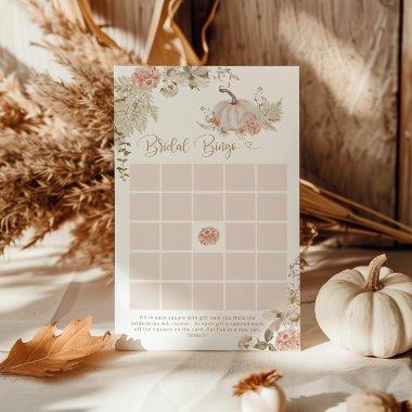 Boho fall pumpkin  bingo game