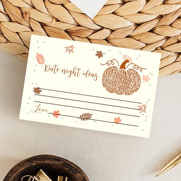 Boho Fall Pumpkin  Date Game Enclosure