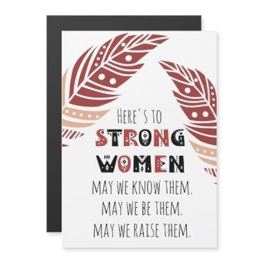 Boho Feather Strong Women Quote Tribal Font