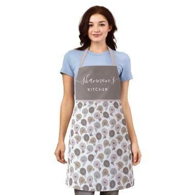 Boho Floral All-Over Print Apron