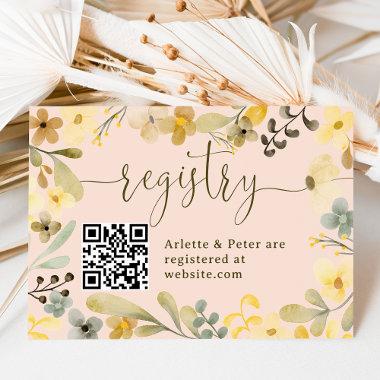 Boho floral autumn chic registry  enclosure