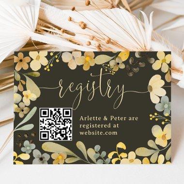 Boho floral autumn chic registry  enclosure