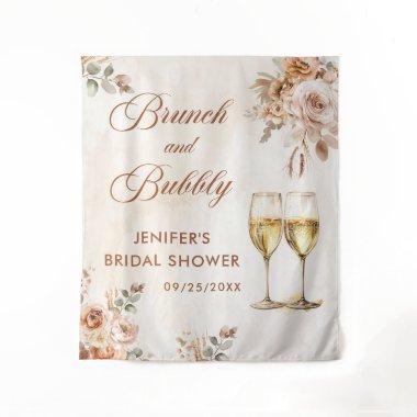 Boho Floral Brunch and Bubbly  Tapestry