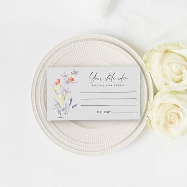 Boho Floral Date night ideas \ Date jar Enclosure Invitations