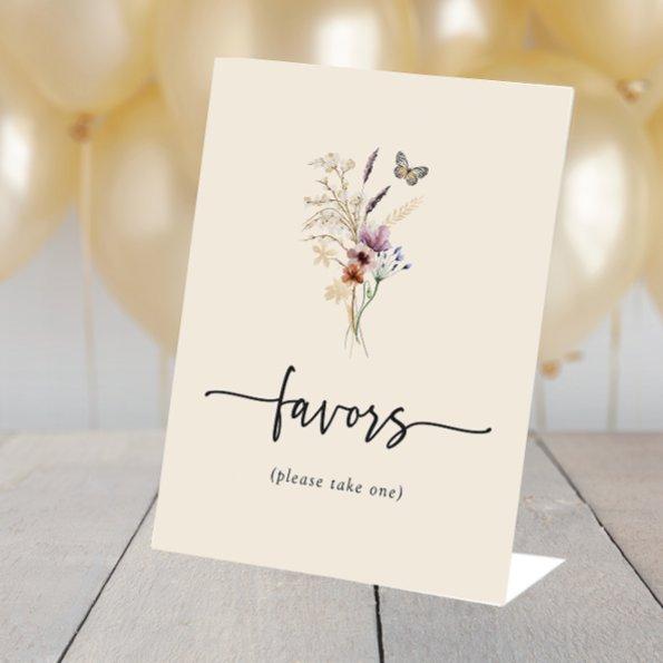 Boho Floral Favors Sign