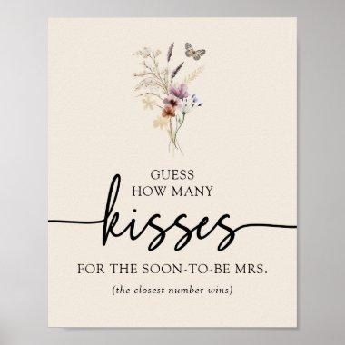 Boho Floral Kisses Poster
