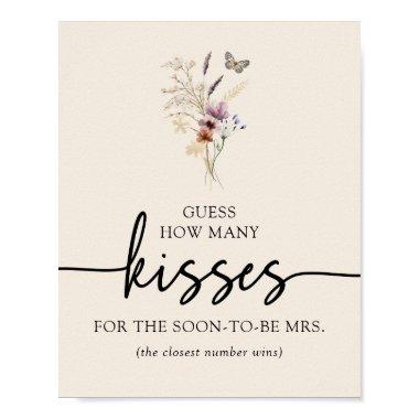 Boho Floral Kisses Poster