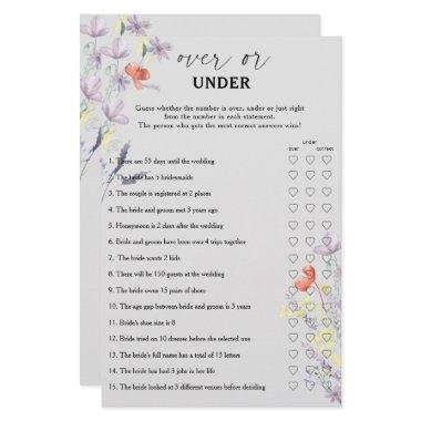 Boho Floral over or under  game