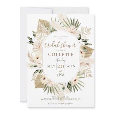 Boho Floral Palmetto Pampas Grass