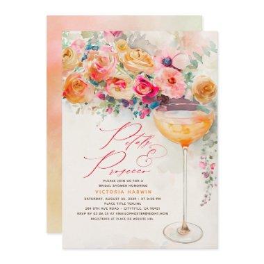 Boho Floral Petals and Prosecco