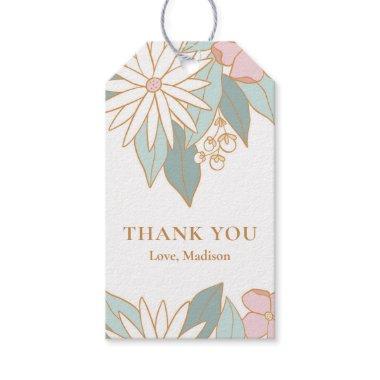 Boho Floral Thank You Gift Tag