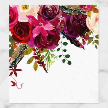 Boho Floral | Wedding or Bridal Shower Envelope Liner