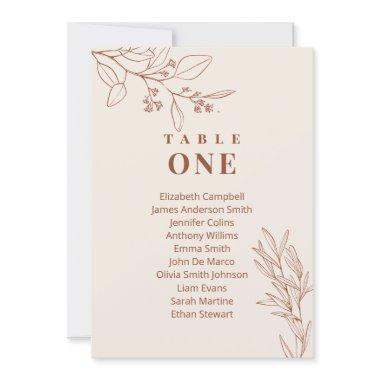 Boho Floral Wedding Seating Chart