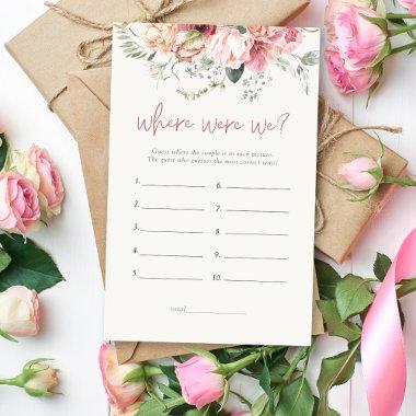 Boho Floral Where Were We  Game