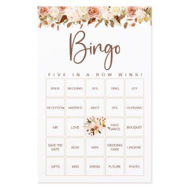 Boho Flowers Fall | Bridal Bingo Game