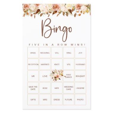 Boho Flowers Fall | Bridal Bingo Game