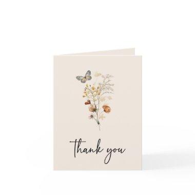 Boho Folded Thank You Invitations