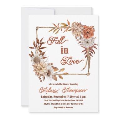Boho Frame Fall in Love Floral