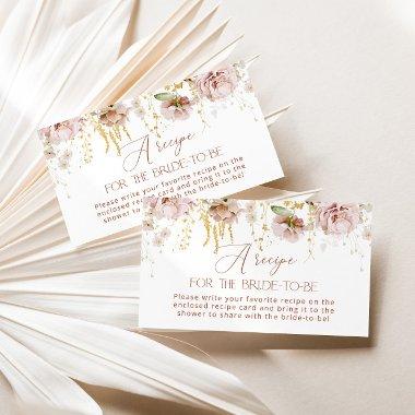 Boho garden floral Recipe for the bride to be Enclosure