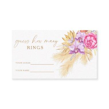 Boho grass - Guess how many rings bridal game Enclosure