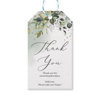 Boho greenery folaige eucalyptus Bridal Shower Gift Tags