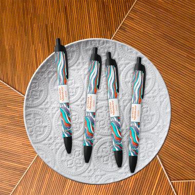 Boho Groovy Retro Typography Wavy  Pen