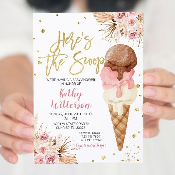 Boho Ice Cream Baby Shower