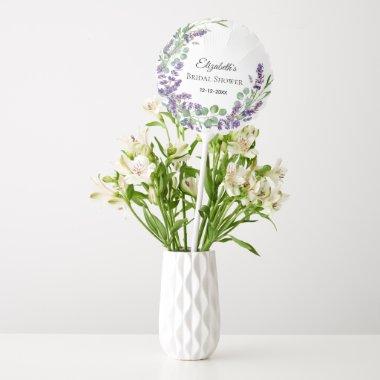 Boho Lavender Eucalyptus Bridal Shower Balloon