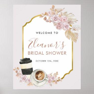 Boho Love is Brewing Bridal Shower Welcome Sign