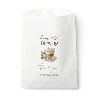 Boho Love is Brewing Floral Bridal Shower Brunch Favor Bag