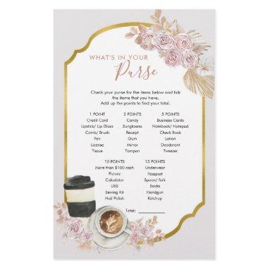 Boho Love is Brewing What's in Your Purse Games