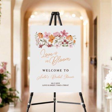 boho meadow wildflower  welcome foam board