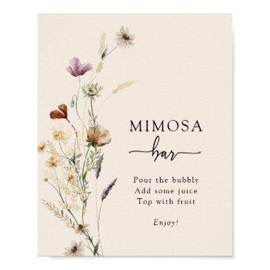 Boho Mimosa Bar Poster