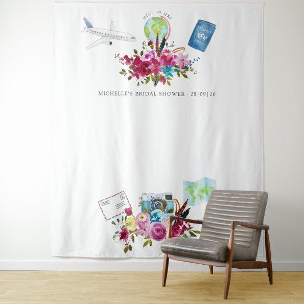 Boho Miss To Mrs  Photo Booth Tapestry