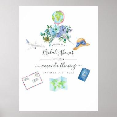 Boho Miss To Mrs Bridal Shower Welcome Poster
