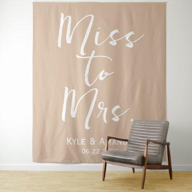 Boho Miss to Mrs Wedding  Backdrop