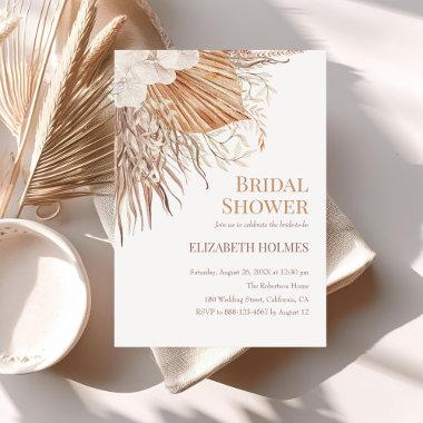 Boho Pampas Garden Bridal Shower Invitations