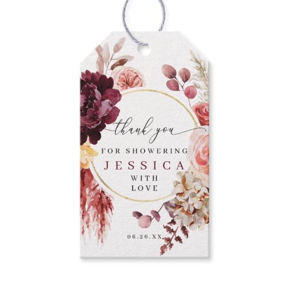 Boho Pampas Grass  Favor Gift Tags