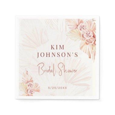 Boho Pampas Grass  Modern Bohemian Napkins