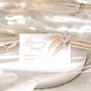 Boho pampas grass guess how many kisses enclosure