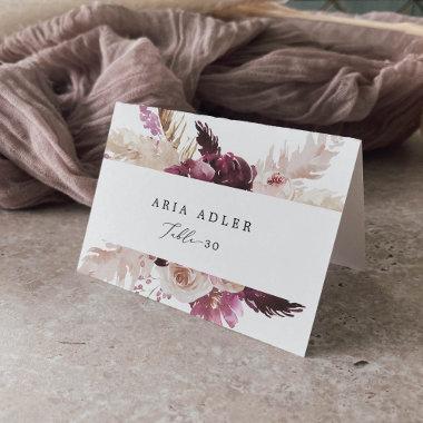 Boho Pampas Grass Guest Name Place Invitations