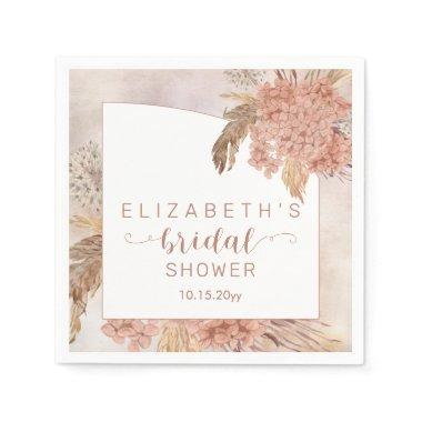 Boho Pampas Grass | Hydrangeas  Napkins