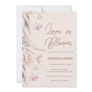 Boho Pampas Grass Love in Bloom